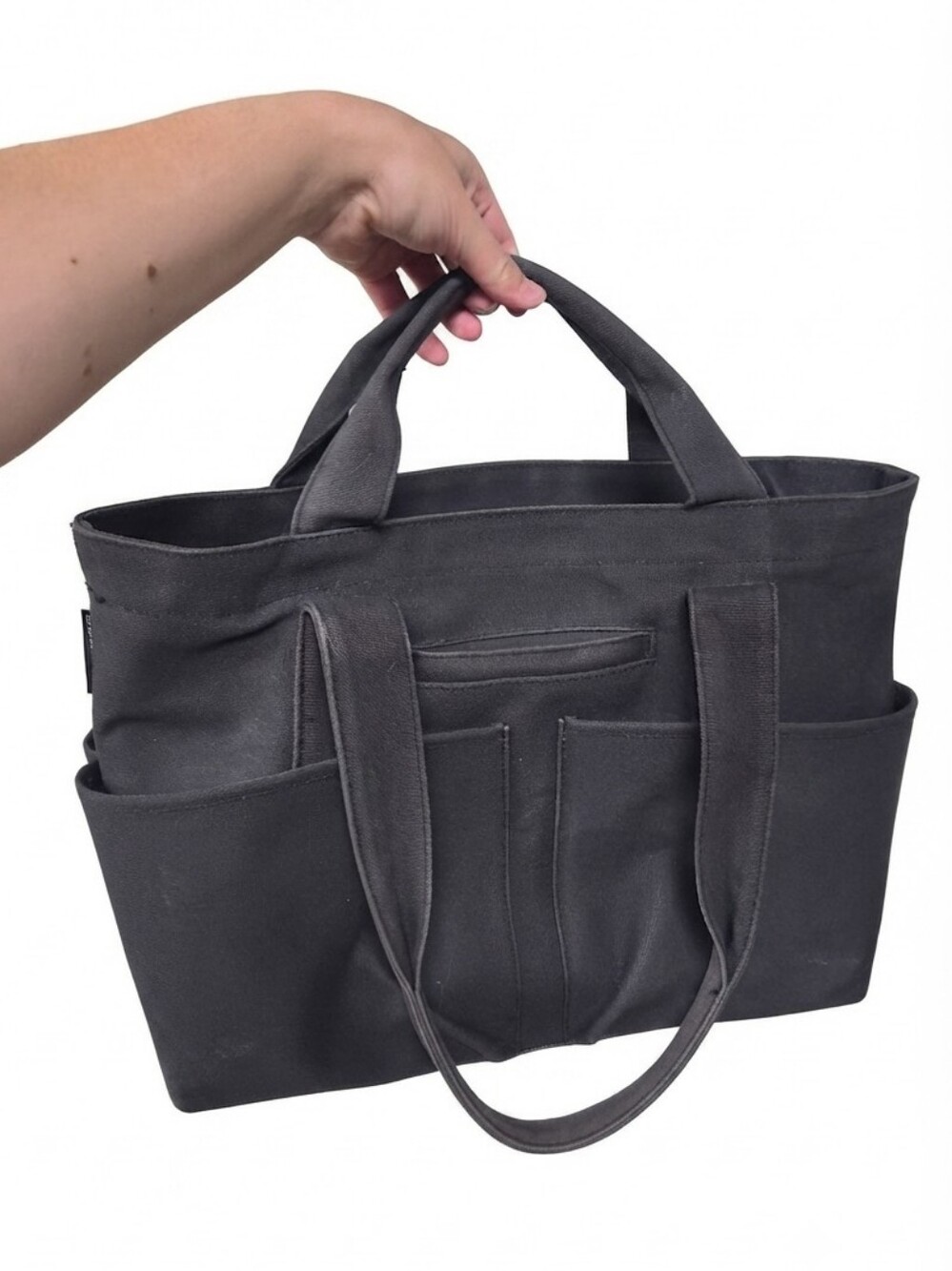 Dagne Dover Signature Legend Coated Canvas Laptop Tote Bag - Black